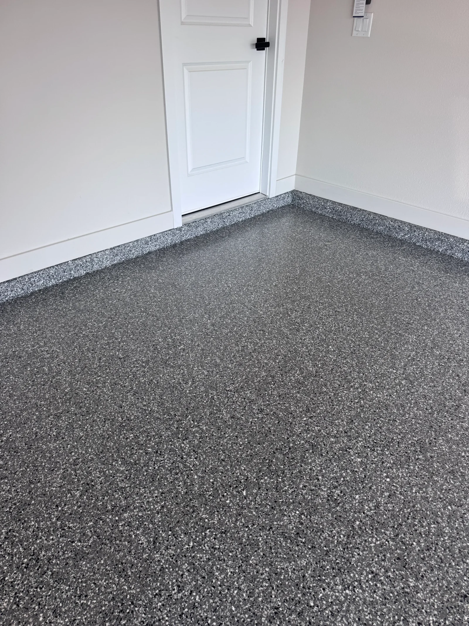 Completed concrete coating project