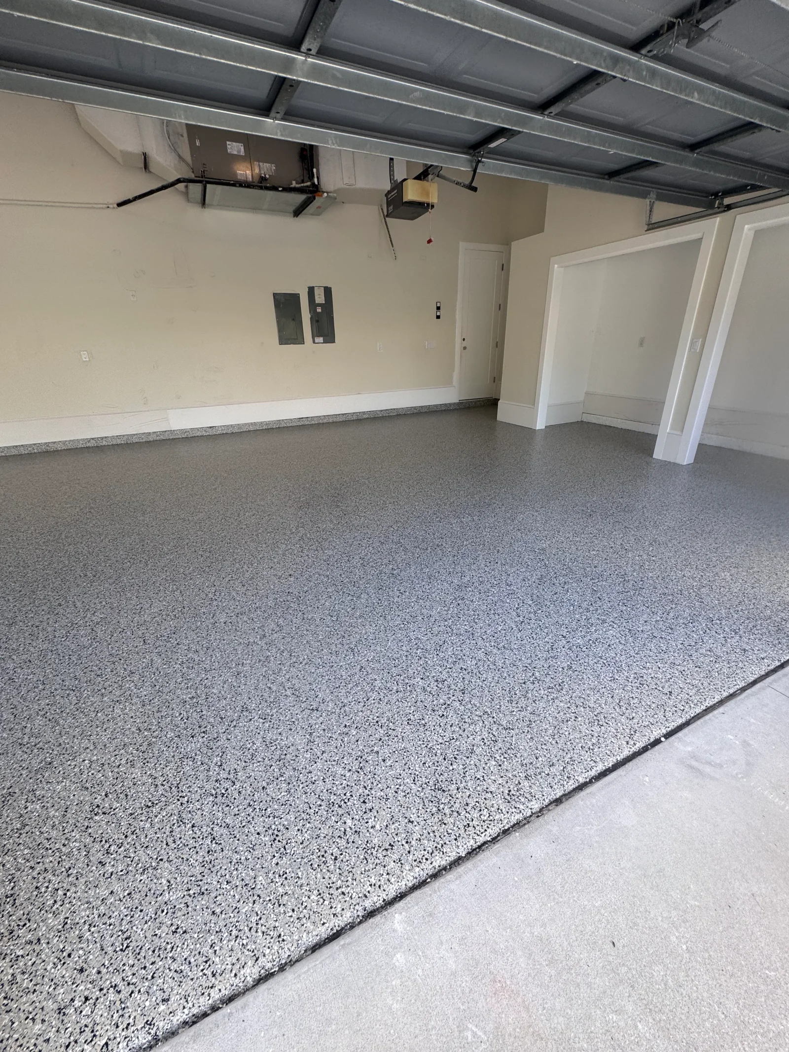 Completed concrete coating project