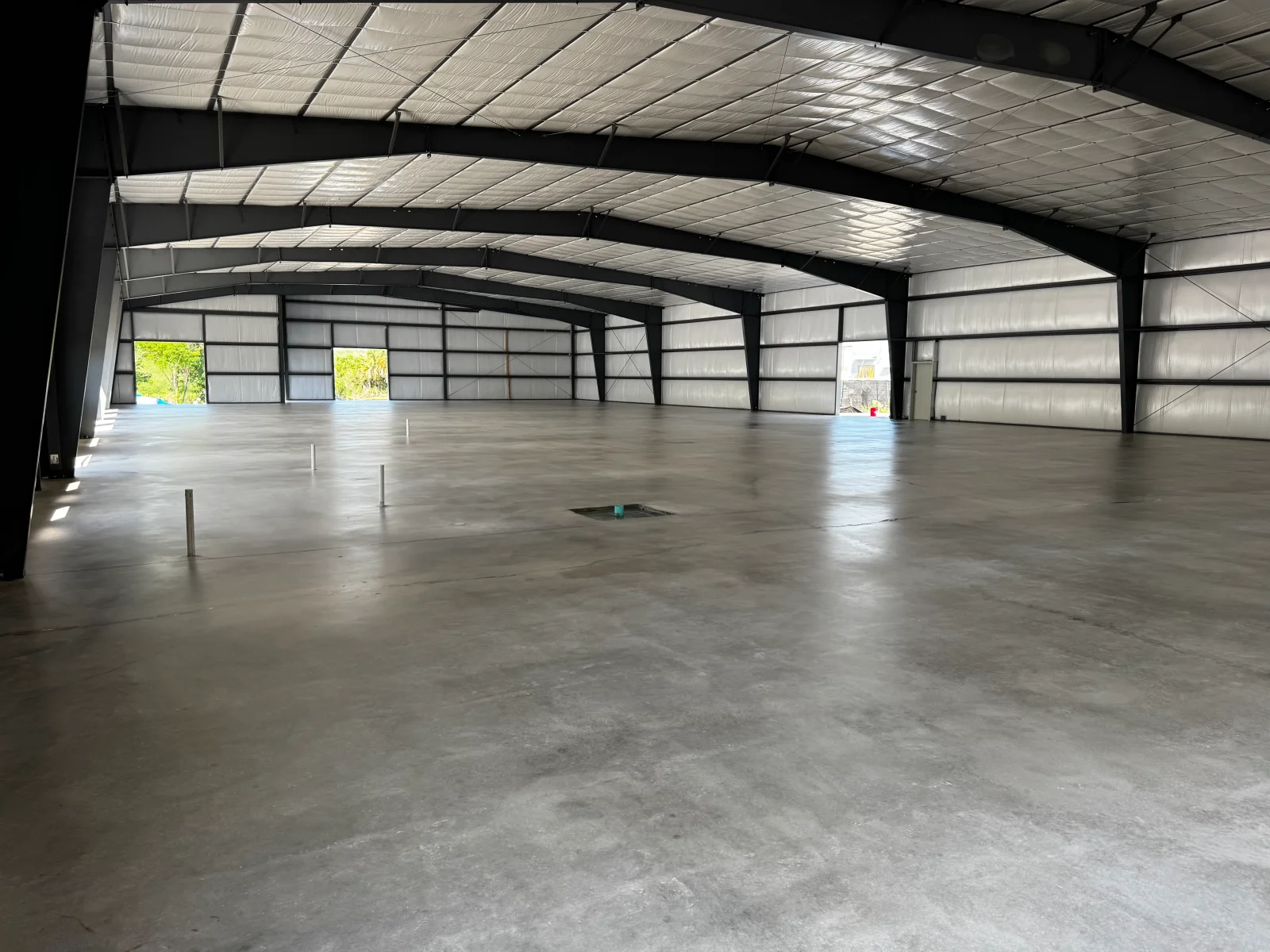 Completed concrete coating project