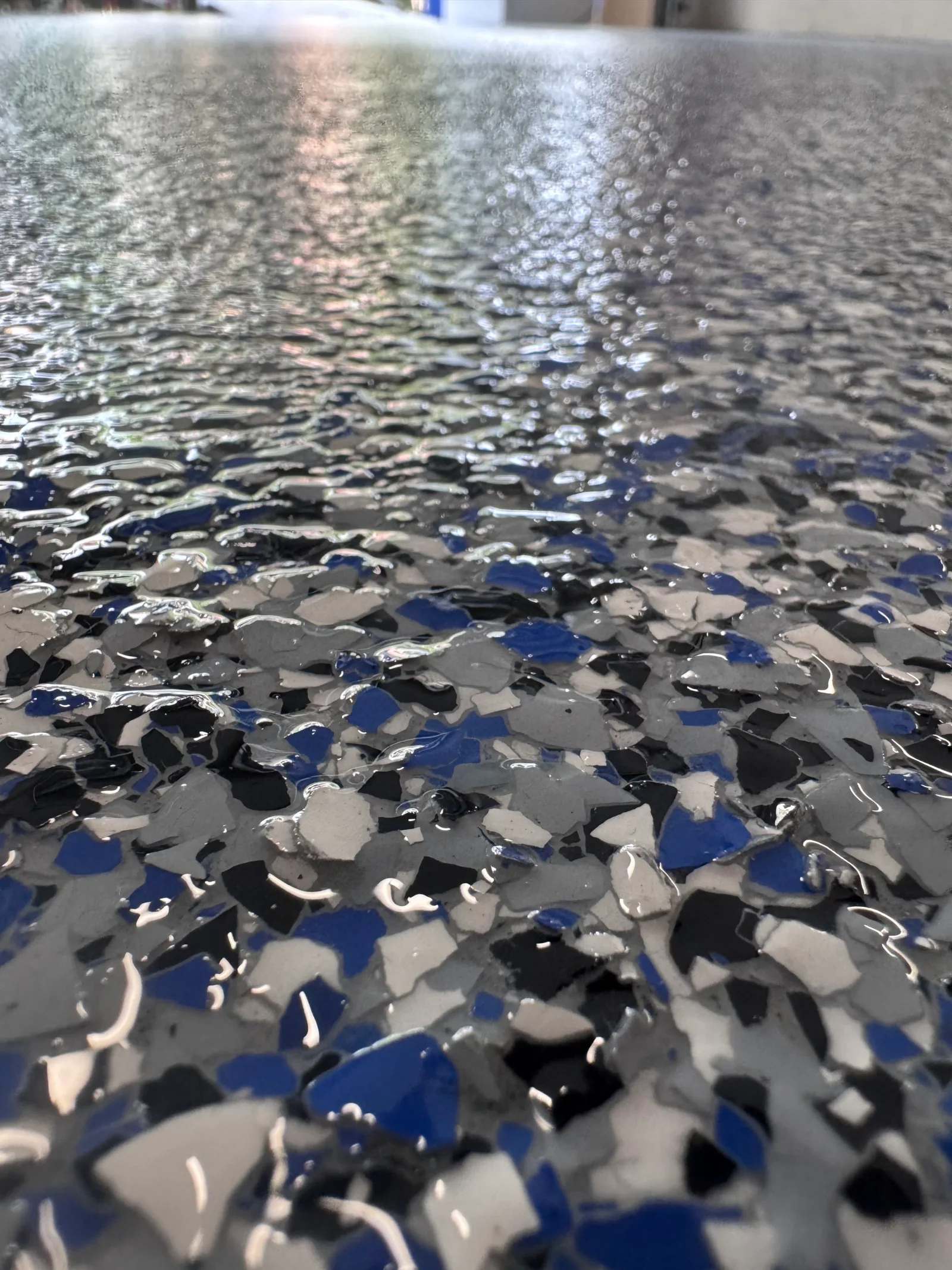 Completed concrete coating project